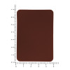 ПАТЧ ПРЯМОУГОЛНЫЙ nubuk (коричневый ) 5,0 х 7,0 см