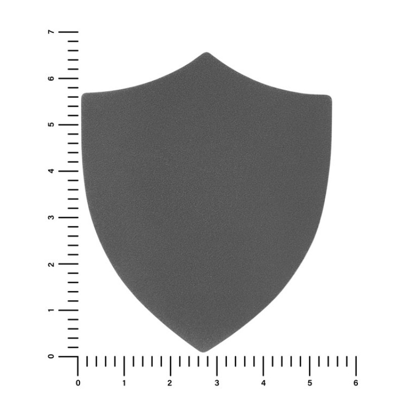 ПАТЧ ЩИТ nubuk (серый) 6,6 х 5,5 см