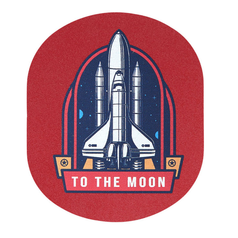 ПАТЧ ОВАЛ nubuk (красный) 6,0 х 5,0 см