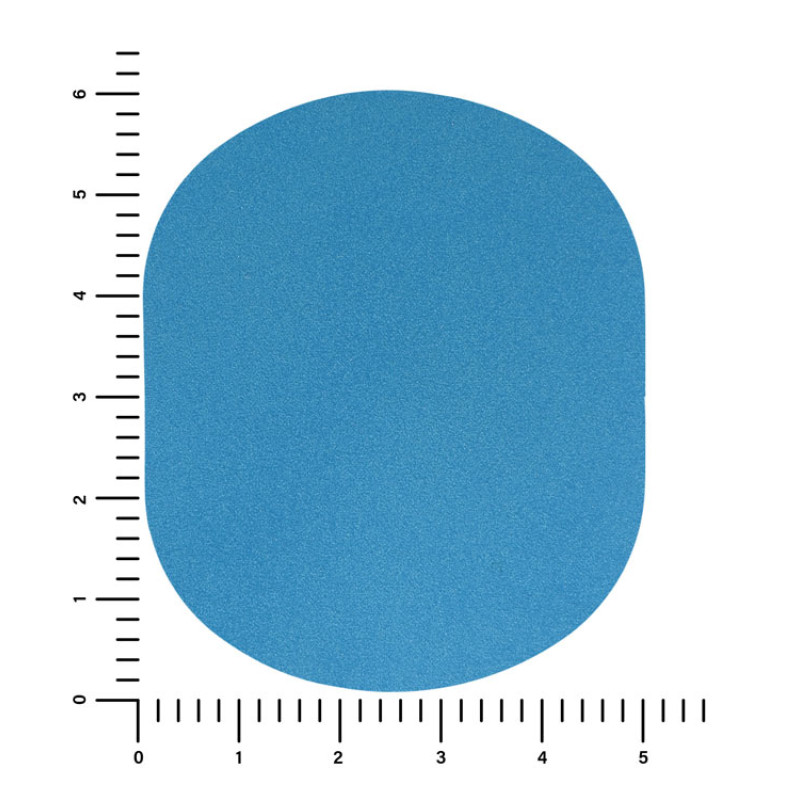 ПАТЧ ОВАЛ nubuk (голубой) 6,0 х 5,0 см