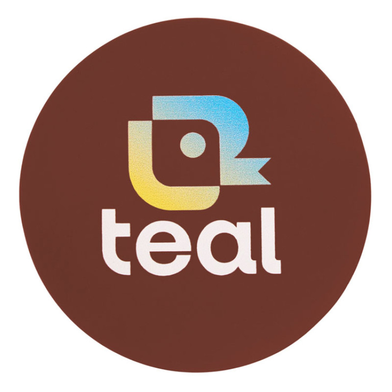 ПАТЧ КРУГ soft-touch (коричневый ) 6,0 х 6,0 см