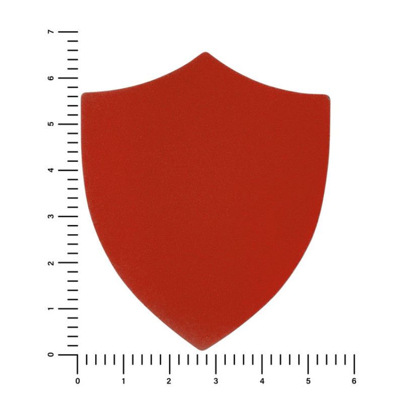 ПАТЧ ЩИТ nubuk (красный) 6,6 х 5,5 см