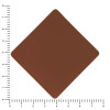 ПАТЧ РОМБ soft-touch (коричневый) 7,6 х 7,6 см
