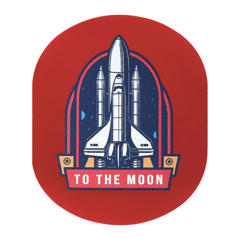 ПАТЧ ОВАЛ soft-touch (красный) 6,0 х 5,0 см