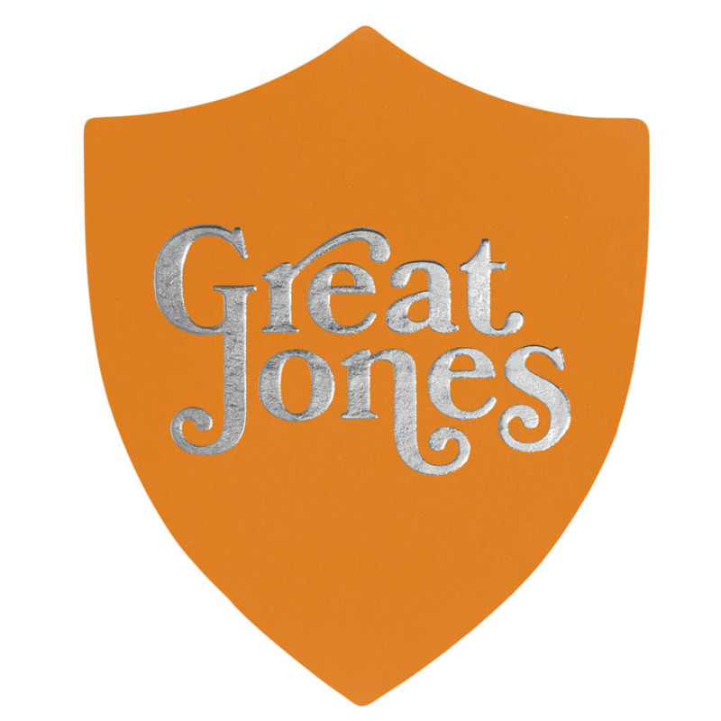 ПАТЧ ЩИТ soft-touch (оранжевый ) 6,6 х 5,5 см