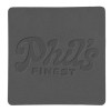 ПАТЧ КВАДРАТ nubuk (серый) 5,5 х 5,5 см