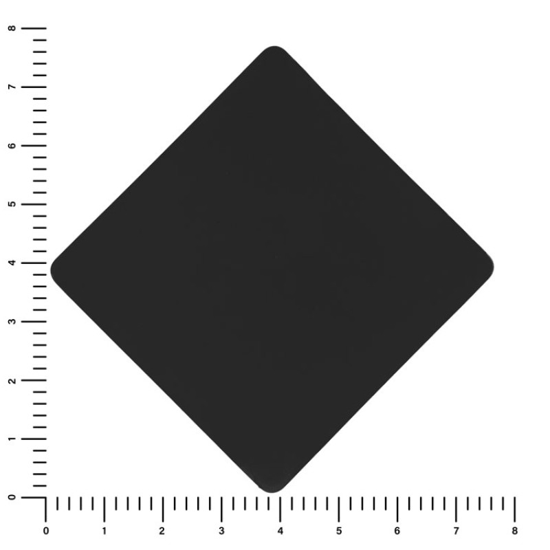 ПАТЧ РОМБ soft-touch (чёрный) 7,6 х 7,6 см