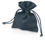 Мешочек подарочный, искусственный лен, малый, темно-синий