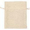 Мешочек подарочный, искусственный лен, малый, белый