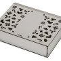 Деревянная коробка с резной крышкой "Книга", L