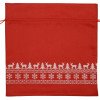 Мешочек подарочный новогодний, хлопок, большой, красный