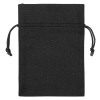 Мешочек подарочный, лен, средний, черный Мешочек подарочный, лен, средний, черный