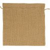 Мешочек подарочный, джут, большой, натуральный