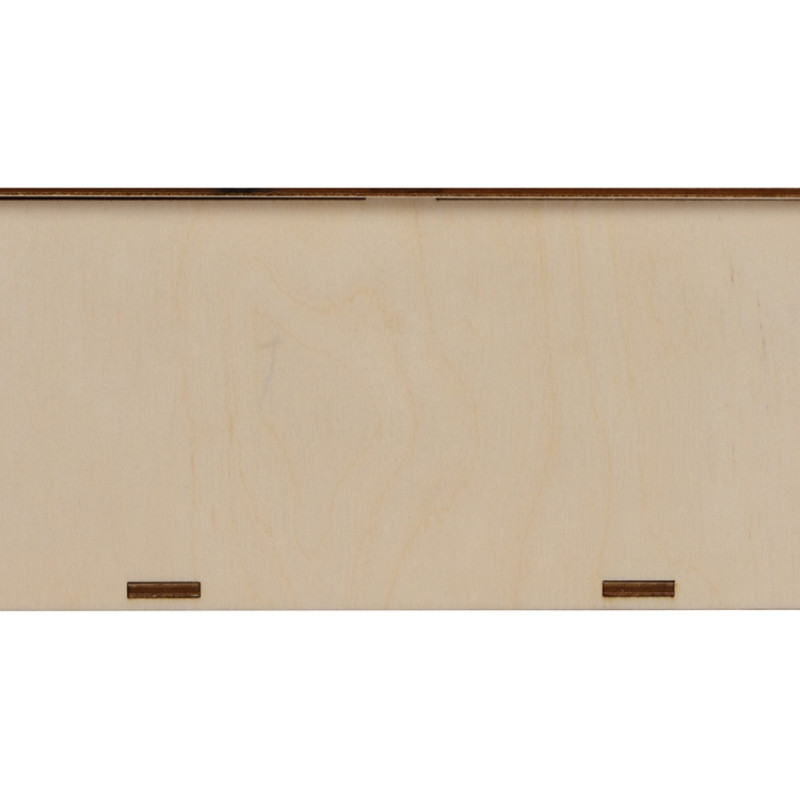 Деревянная коробка для гирлянды с наполнителем-стружкой "Ларь"