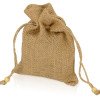 Мешочек подарочный, джут, средний, натуральный