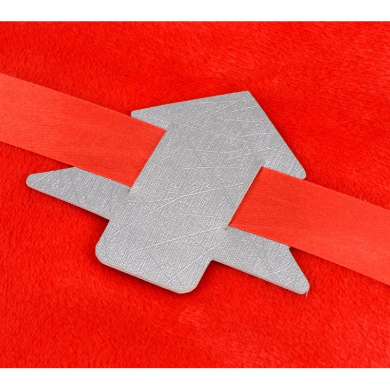 Новогодняя бирка для пледов "Елочка", серебристый