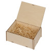 Деревянная коробка для гирлянды с наполнителем-стружкой "Ларь"