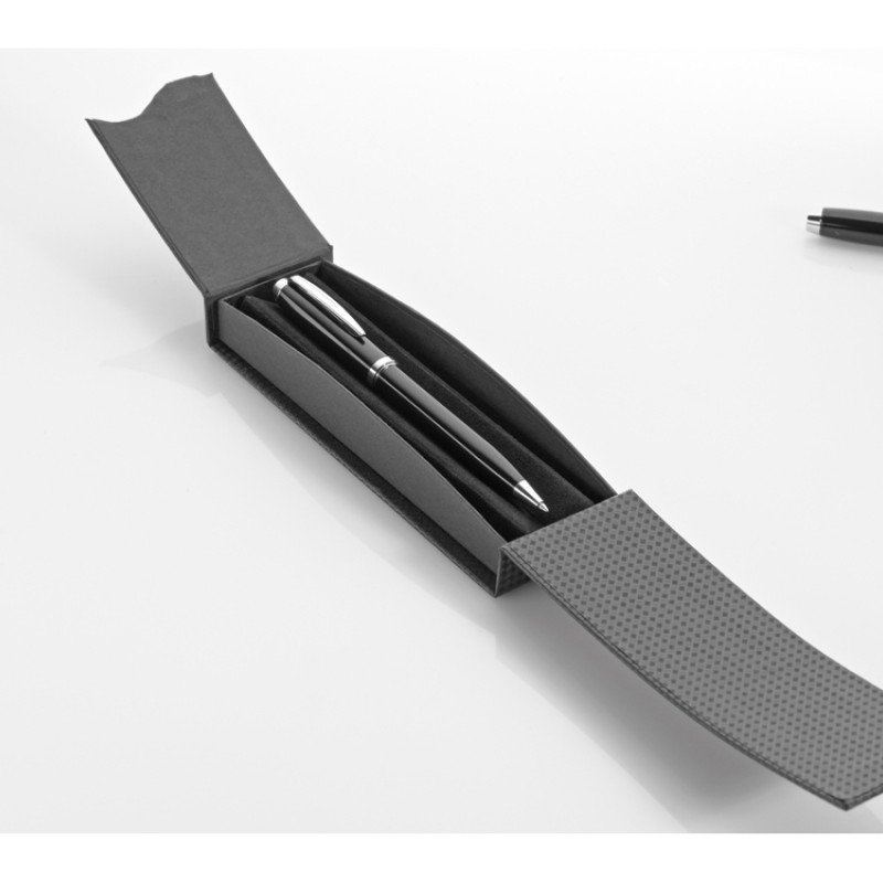 Чехол с магнитным замком "ETUI" в черном цвете для одной письменной принадлежности