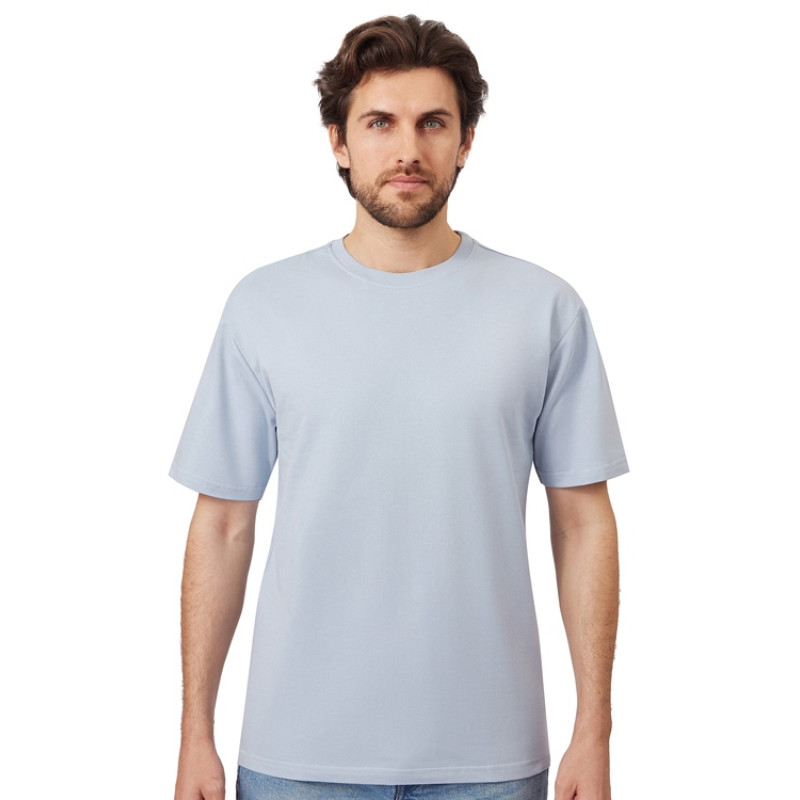 Футболка из френч терри «Warsaw» унисекс 220гр, небесно-голубой