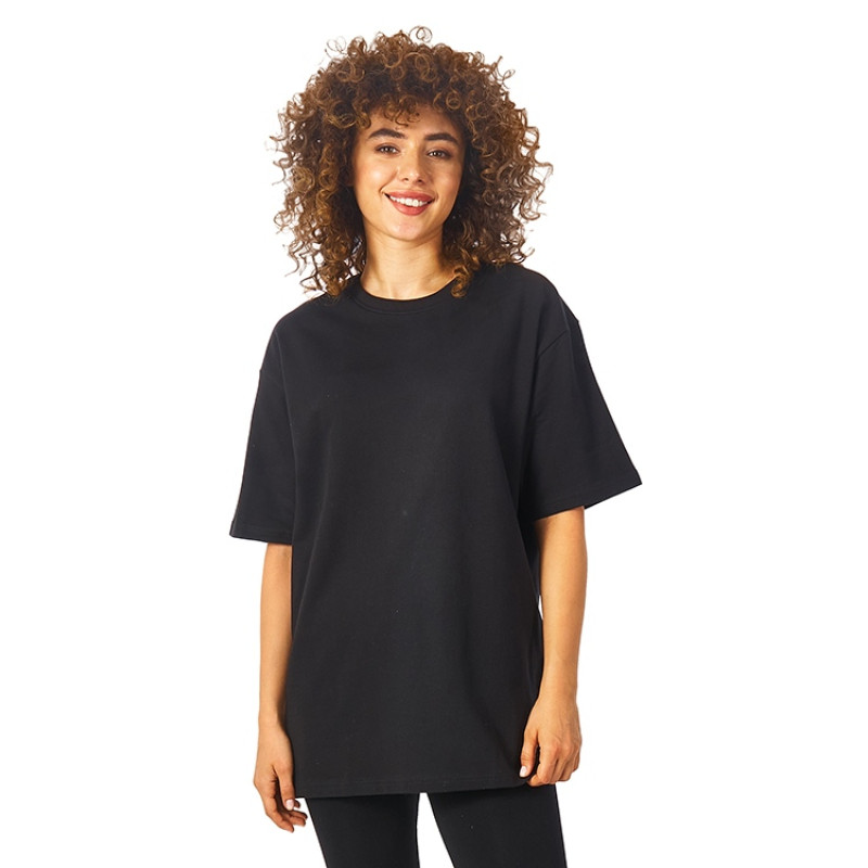 Футболка из френч терри «Warsaw» унисекс 220гр, черный Футболка из френч терри «Warsaw» унисекс 220гр, черный