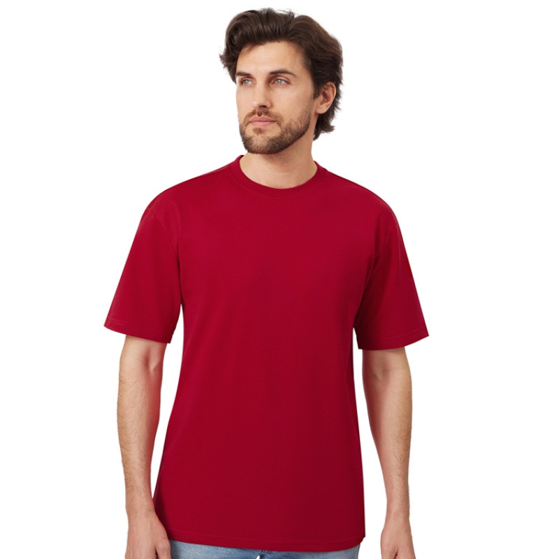 Футболка из френч терри «Warsaw» унисекс 220гр, красный