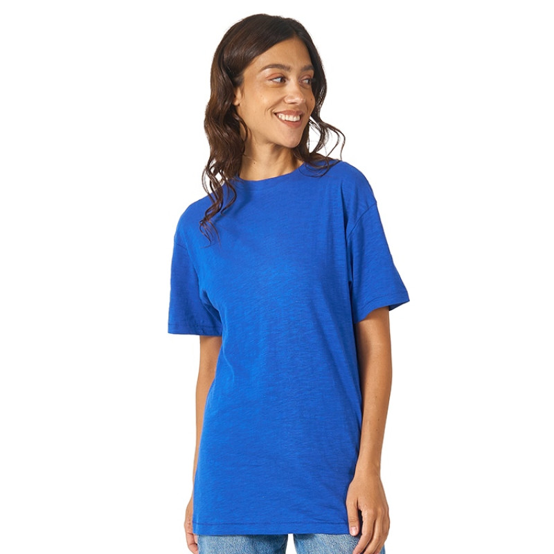 Футболка из джерси с протяжками «Portofino» унисекс, классический синий