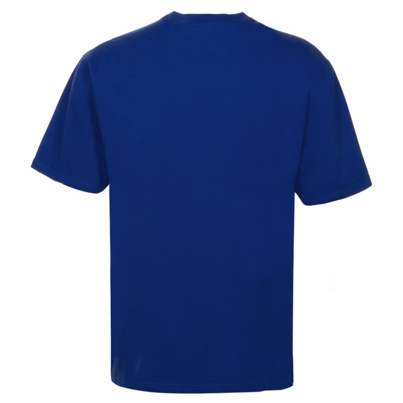 Футболка из френч терри «Warsaw» унисекс 220гр, кл. синий Футболка из френч терри «Warsaw» унисекс 220гр, кл. синий