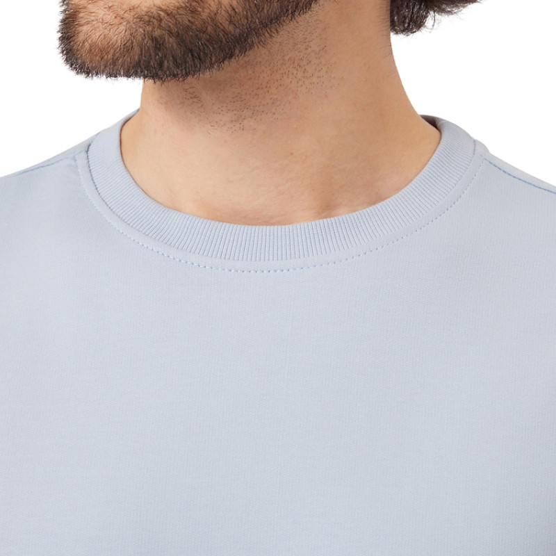 Футболка из френч терри «Warsaw» унисекс 220гр, небесно-голубой