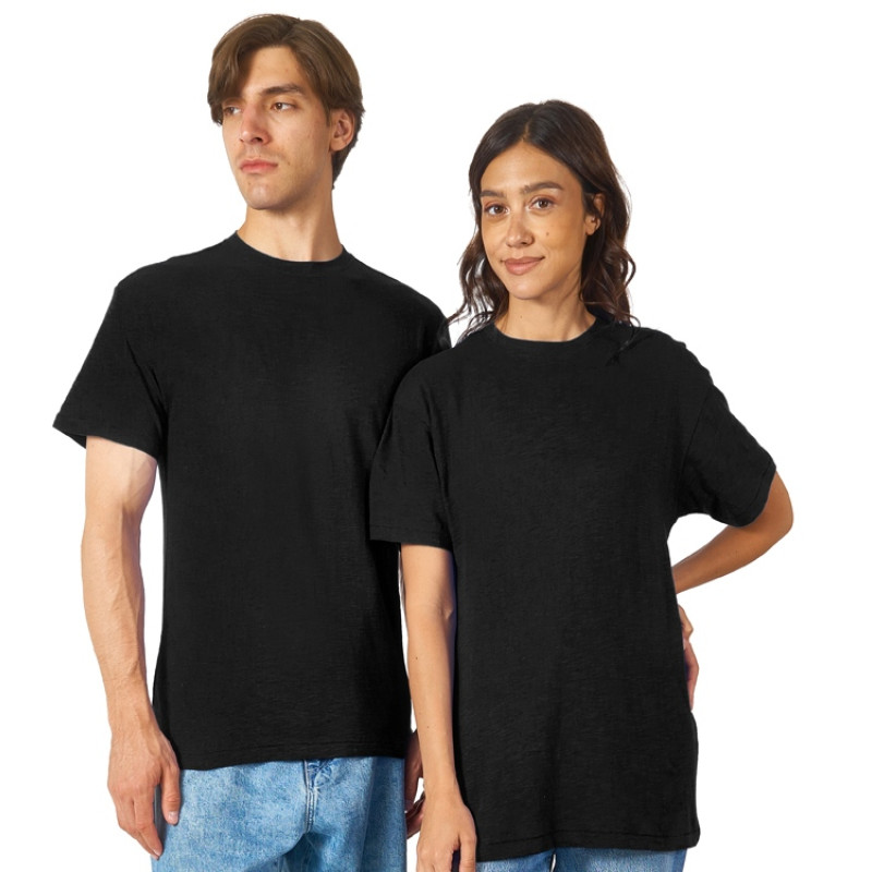 Футболка из джерси с протяжками «Portofino» унисекс, черный Футболка из джерси с протяжками «Portofino» унисекс, черный