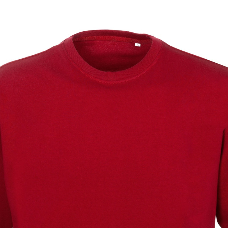 Футболка из френч терри «Warsaw» унисекс 220гр, красный