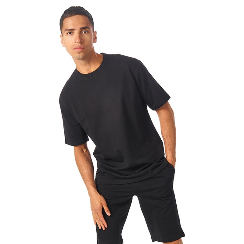 Футболка из френч терри «Warsaw» унисекс 220гр, черный Футболка из френч терри «Warsaw» унисекс 220гр, черный