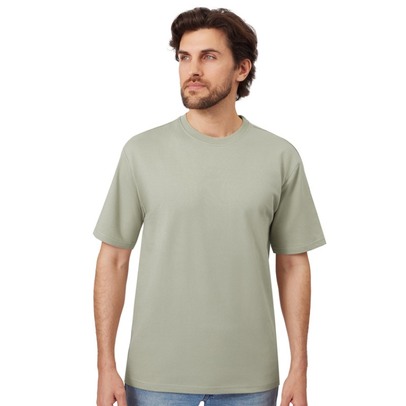 Футболка из френч терри «Warsaw» унисекс 220гр, оливковый