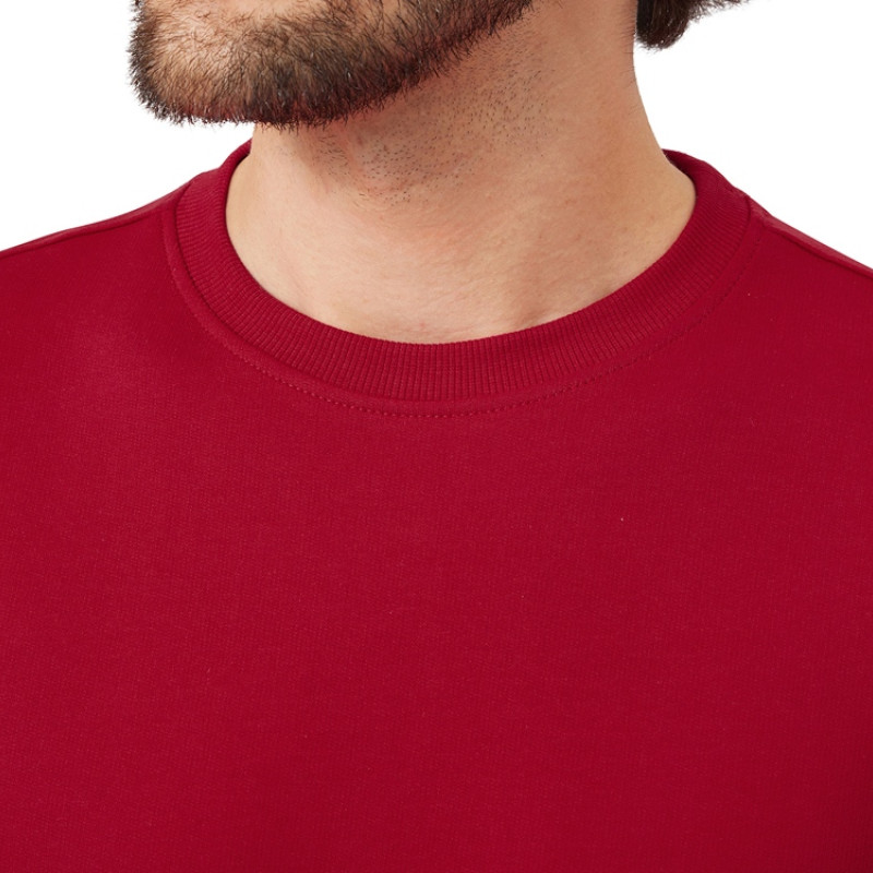 Футболка из френч терри «Warsaw» унисекс 220гр, красный