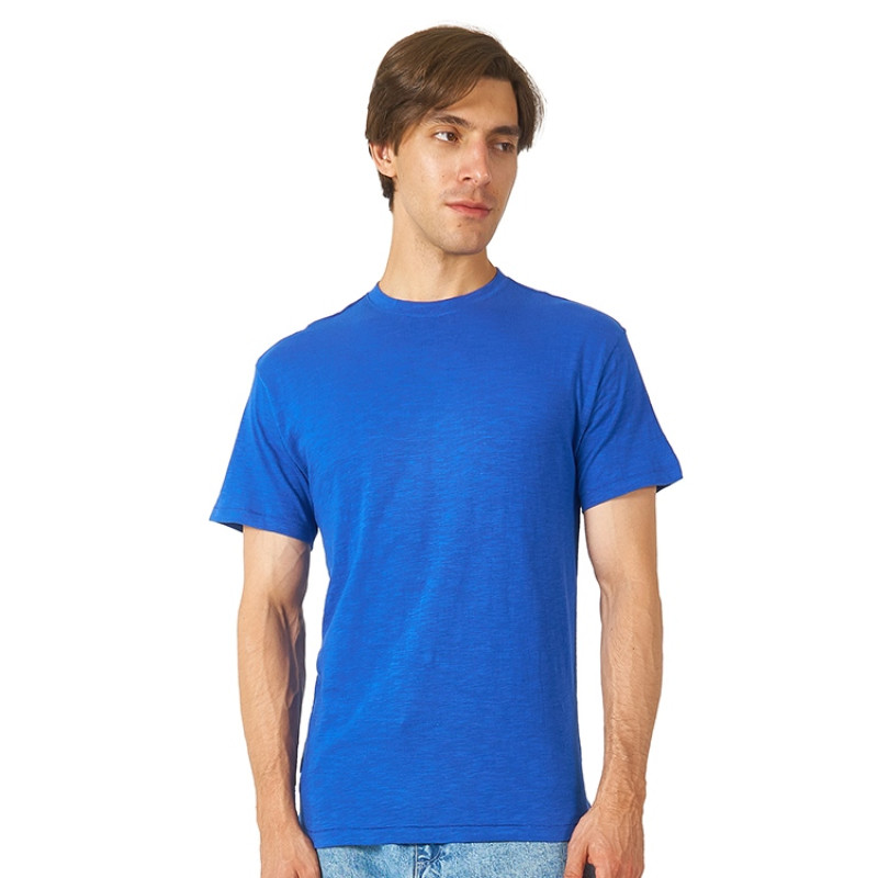 Футболка из джерси с протяжками «Portofino» унисекс, классический синий