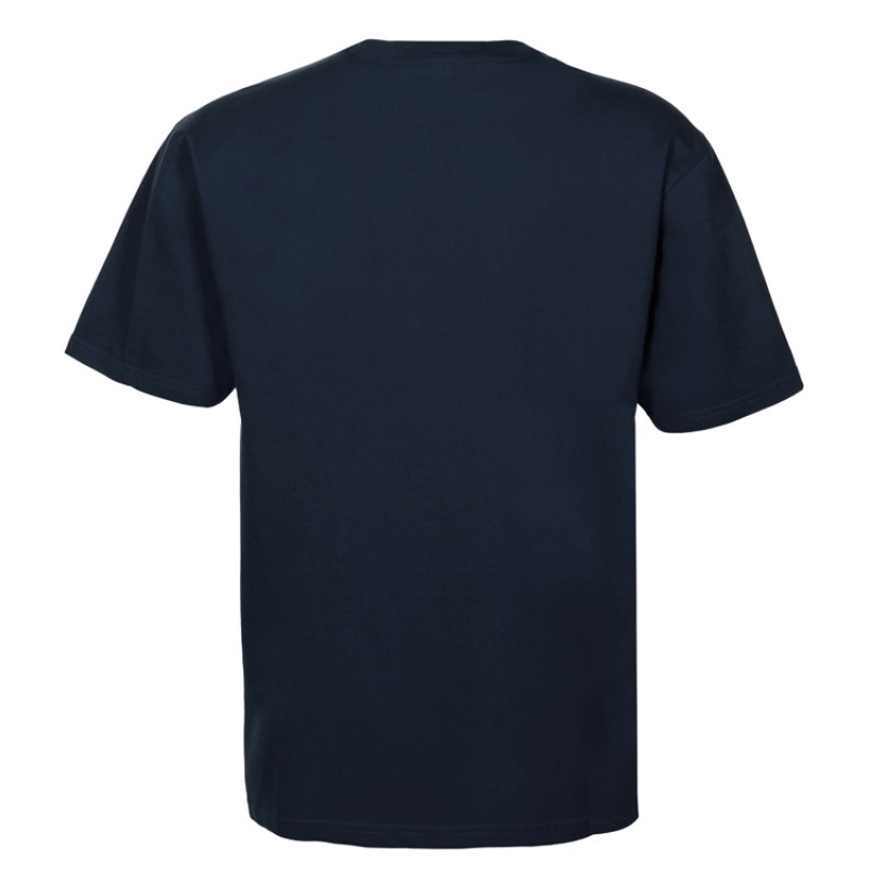 Футболка из френч терри «Warsaw» унисекс 220гр, темно-синий