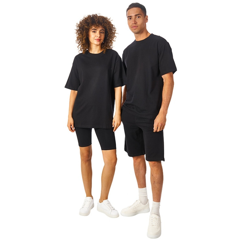 Футболка из френч терри «Warsaw» унисекс 220гр, черный Футболка из френч терри «Warsaw» унисекс 220гр, черный