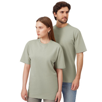 Футболка из френч терри «Warsaw» унисекс 220гр, оливковый