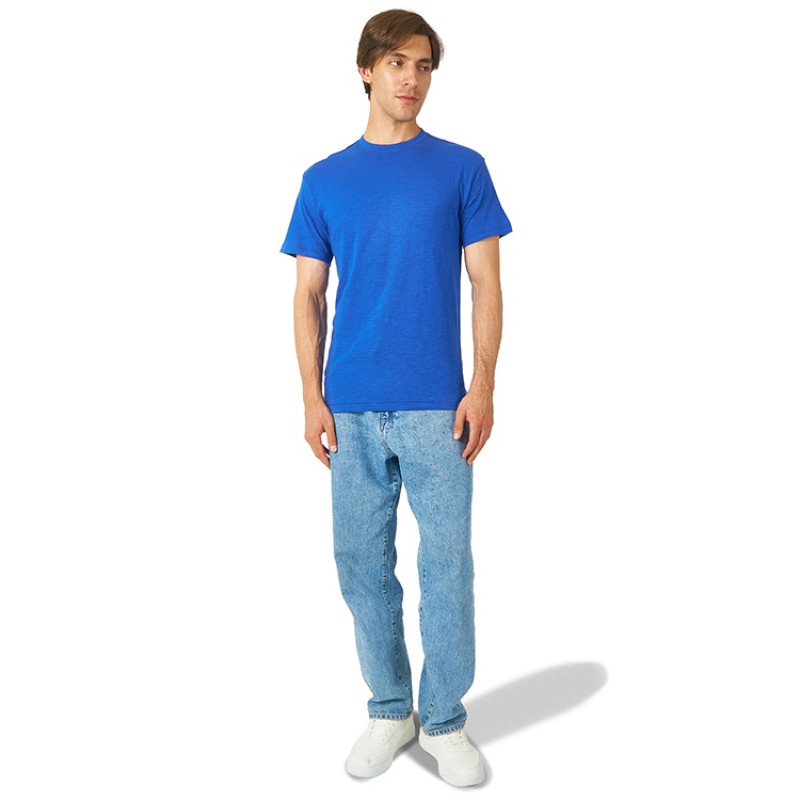 Футболка из джерси с протяжками «Portofino» унисекс, классический синий