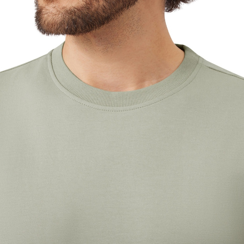 Футболка из френч терри «Warsaw» унисекс 220гр, оливковый