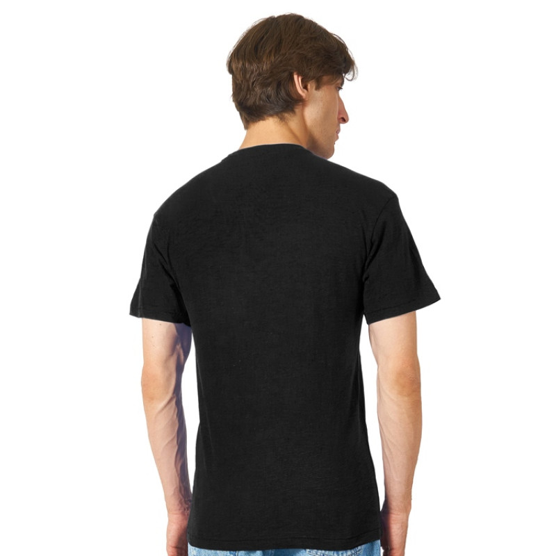 Футболка из джерси с протяжками «Portofino» унисекс, черный Футболка из джерси с протяжками «Portofino» унисекс, черный