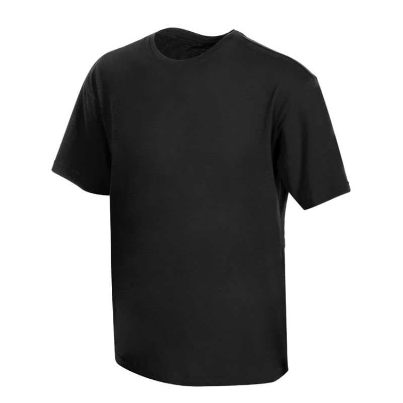 Футболка из джерси с протяжками «Portofino» унисекс, черный Футболка из джерси с протяжками «Portofino» унисекс, черный