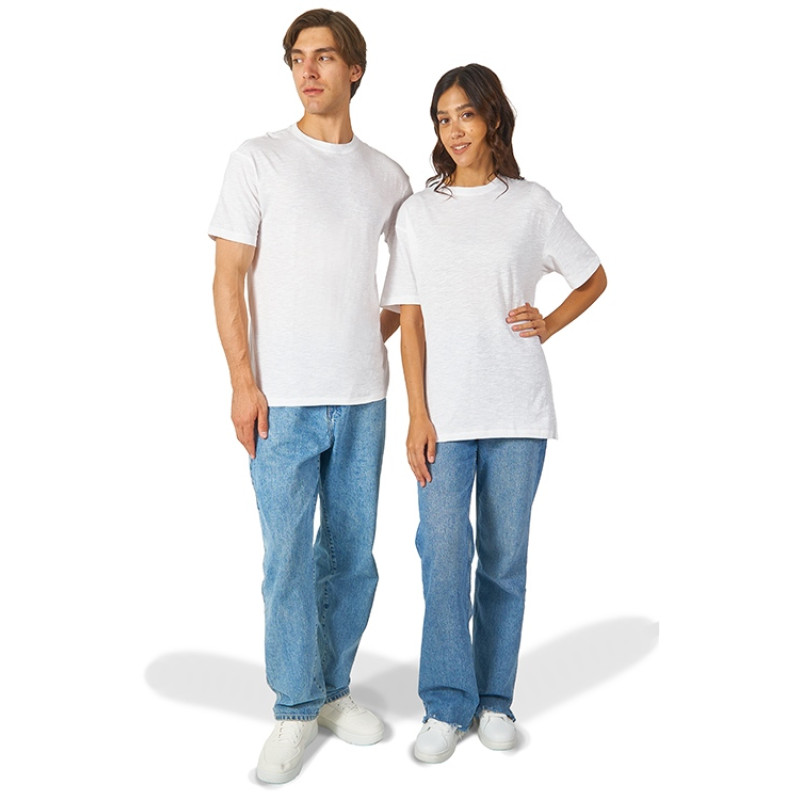 Футболка из джерси с протяжками «Portofino» унисекс, белый