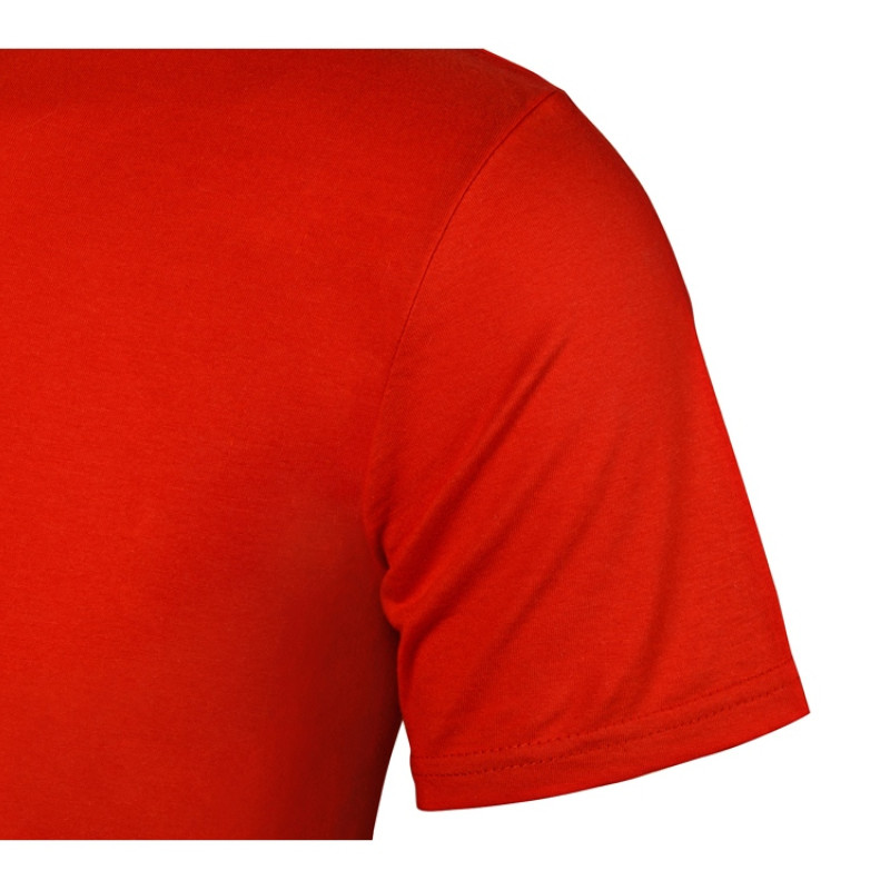 Футболка "Heavy Super Club" мужская с V-образным вырезом, красный Футболка "Heavy Super Club" мужская с V-образным вырезом, красный