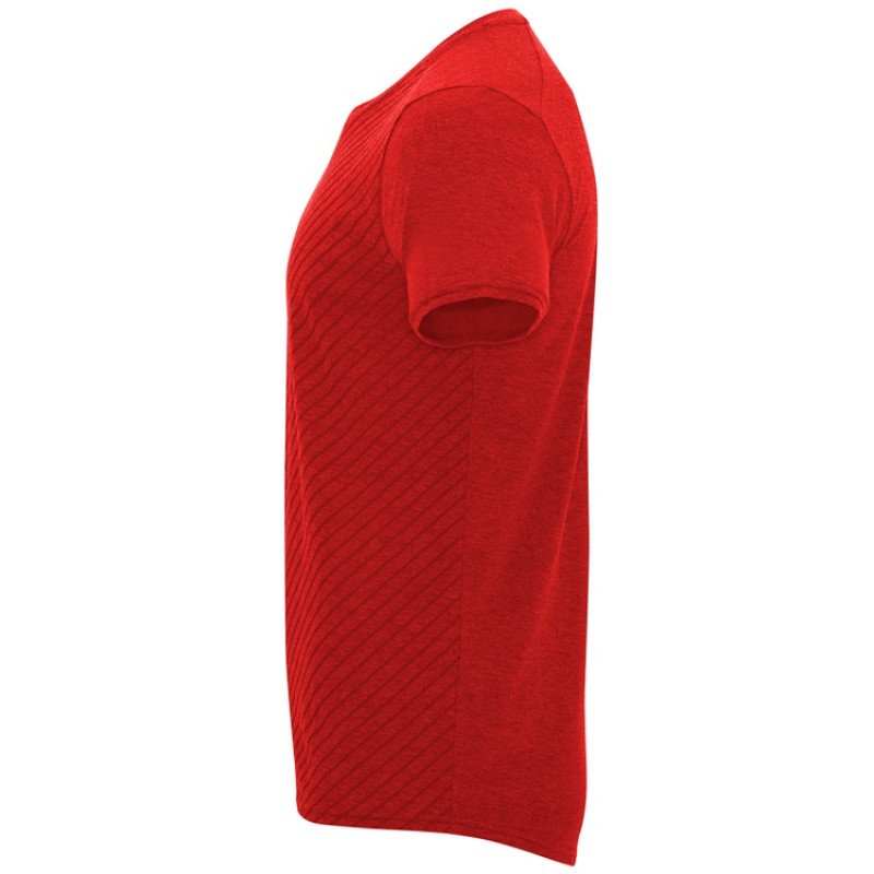 Футболка "Baku" мужская, меланжевый красный