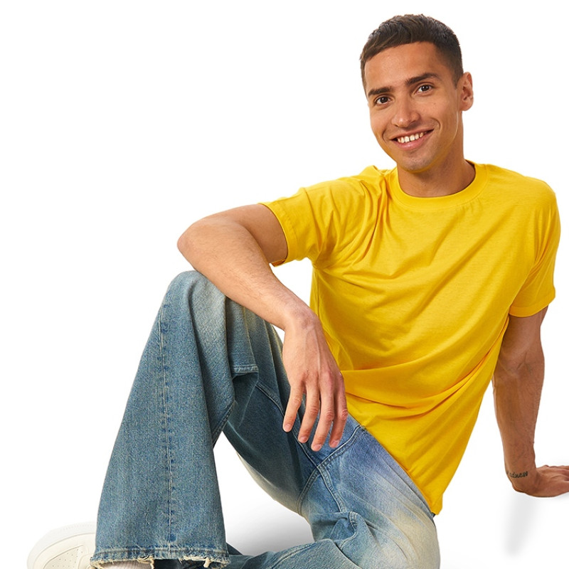 Футболка "Super club" мужская, желтый