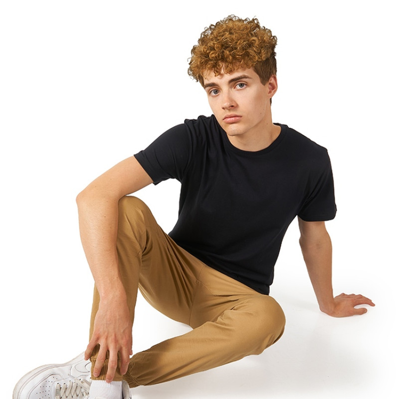 Футболка HD короткий рукав компакт пенье, черный