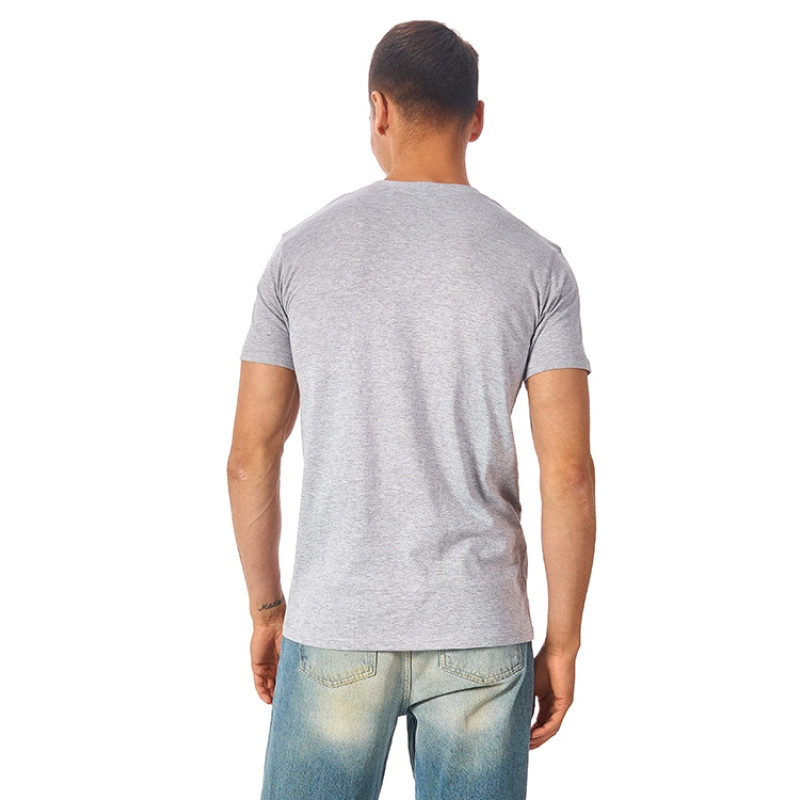 Футболка "Super Club" мужская, серый меланж