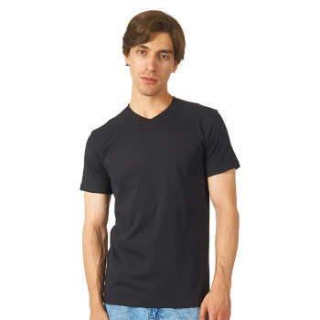 Футболка "Heavy Super Club" мужская с V-образным вырезом, черный