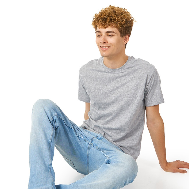 Футболка "Heavy Super Club" мужская, серый меланж Футболка "Heavy Super Club" мужская, серый меланж