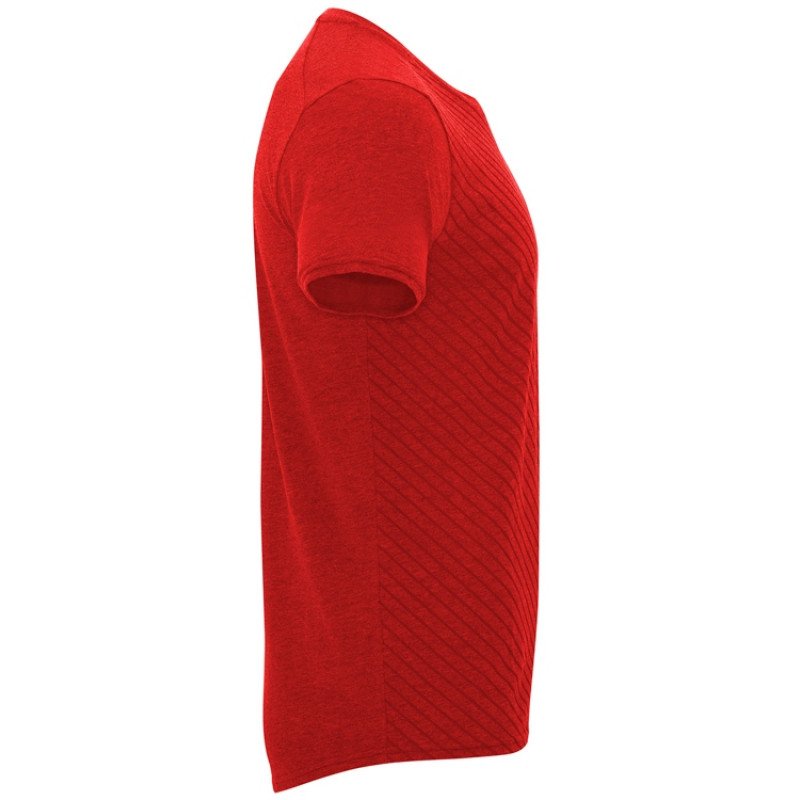 Футболка "Baku" мужская, меланжевый красный